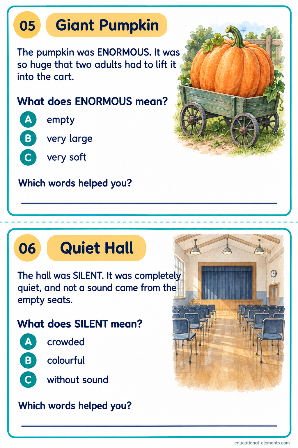 Context Clues Cards 5-6